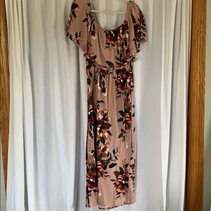 Floral Off The Shoulder Dress